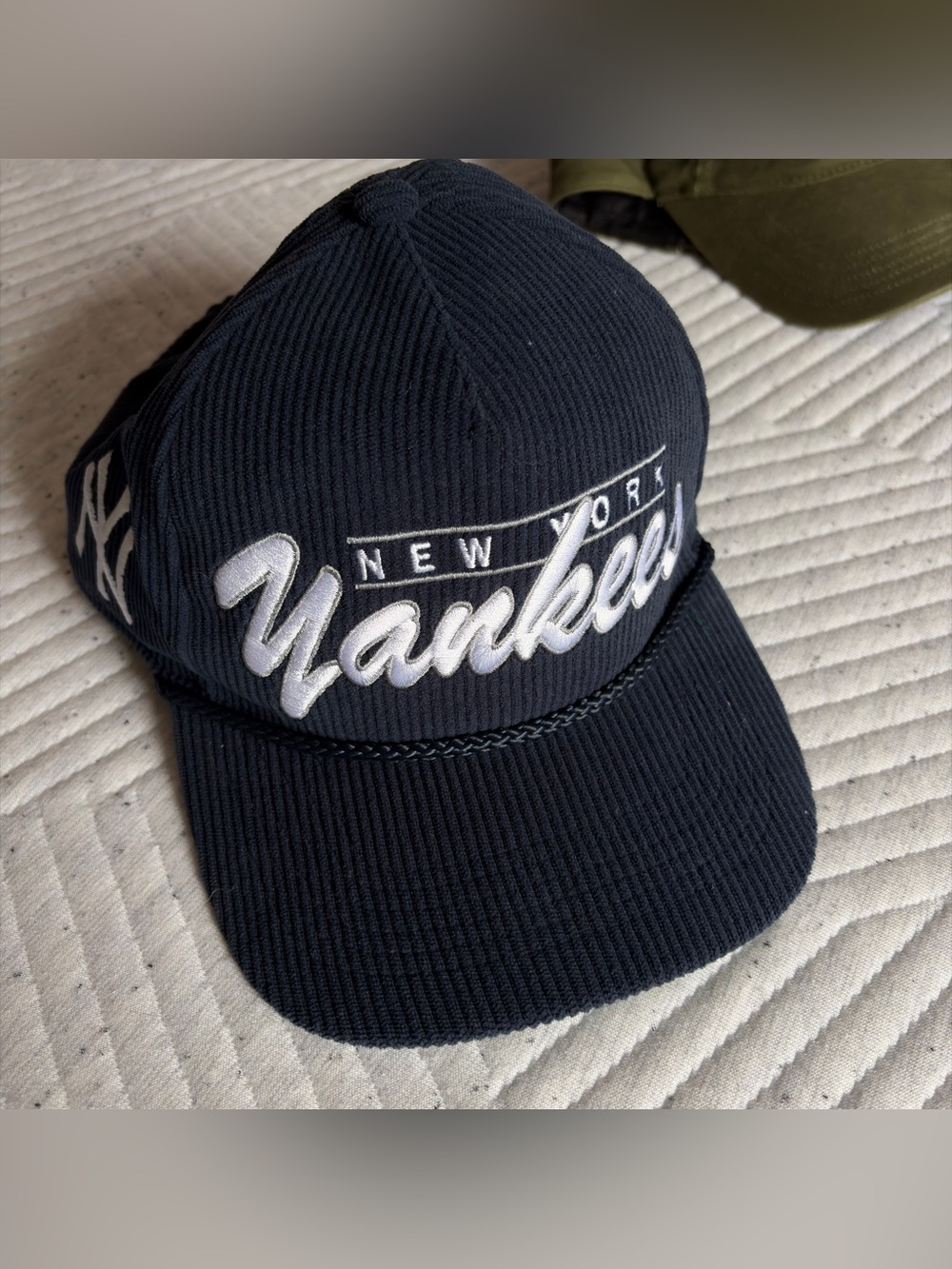 New York Yankees Corduroy Snapback Hat